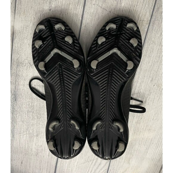 Black Nike Mercurial Boy Girl Soccer Cleats Shoes, Size Youth 3 - Picture 5 of 5